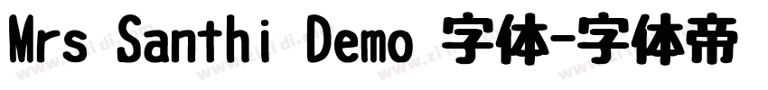 Mrs Santhi Demo 字体字体转换